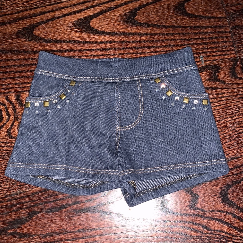 Random hearts Jean shorts